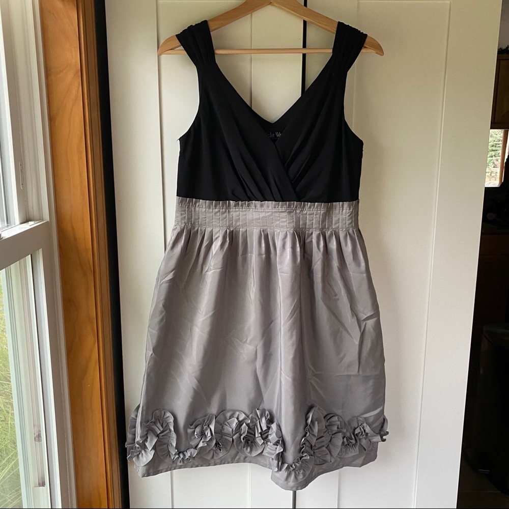 Black and grey formal dress